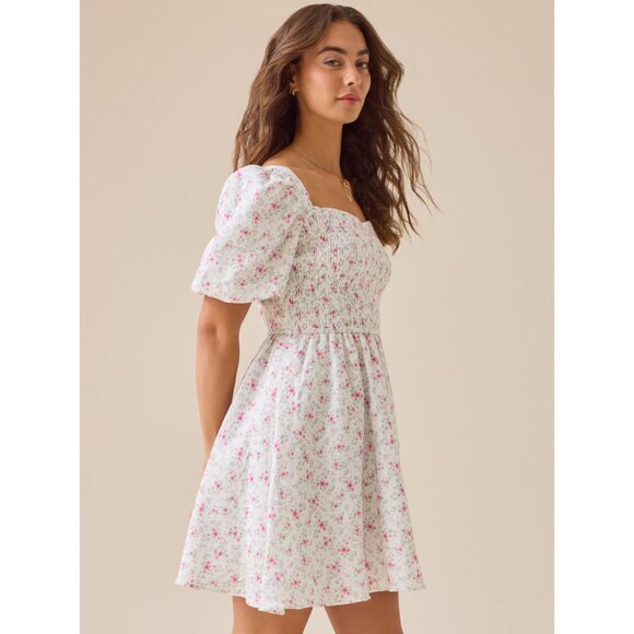 Tullabee Stacey Floral Mama Mini Dress - Picture 1 of 10